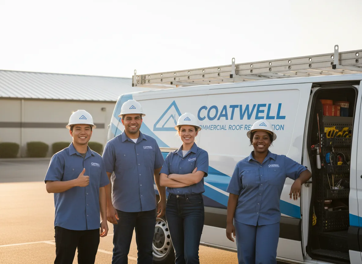 Commercial roof coating company in Ralston, IA